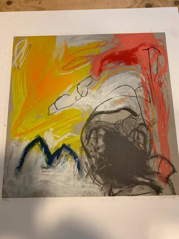 1865 - Henk van Vessem - Abstract oranje/geel/bruin