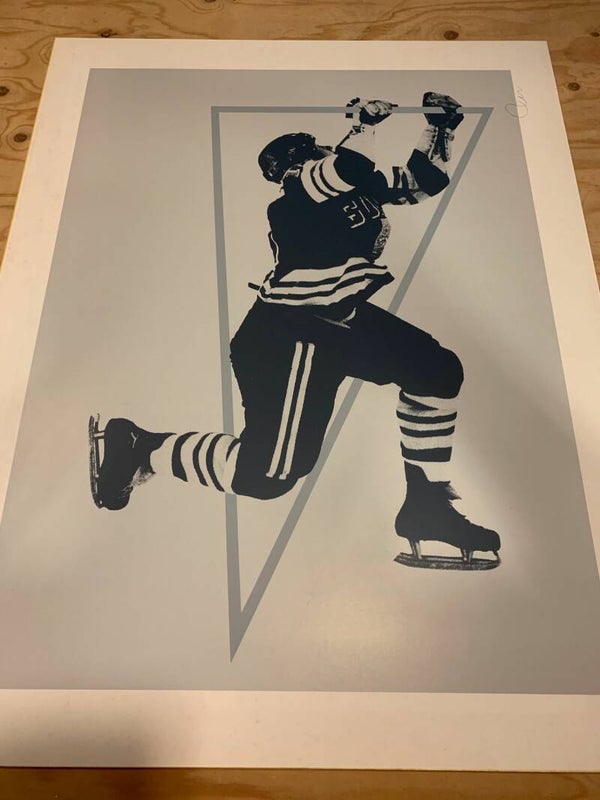 0516 - Onbekend - Ijshockey grijze driehoek