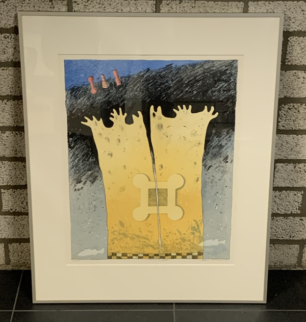 1362 - Gert Strengholt -  Water burcht ( 65 * 80 incl. lijst)