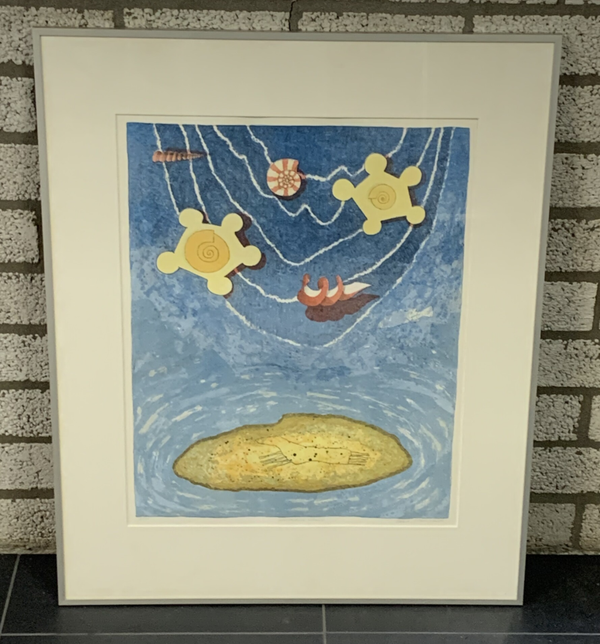 1357 - Gert Strengholt - Paradise island ( 65 * 80 incl. lijst)