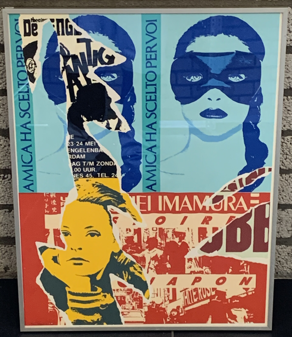 1163 - Walter van den Giesen (Gaspar) - Collage ( 50 * 65 incl. lijst)