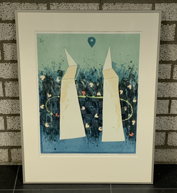 0211 - Gert Strengholt - Eye of the sun  ( 60 * 80 incl. lijst)