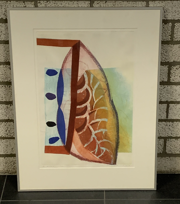 408 - Hans Vredegoor - La Sansfond  ( 60 * 80 incl. lijst)