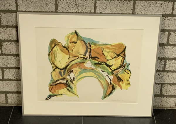 1339 - Mirjam Roest - Standing on the top of the world II ( 65 * 80 incl. lijst)