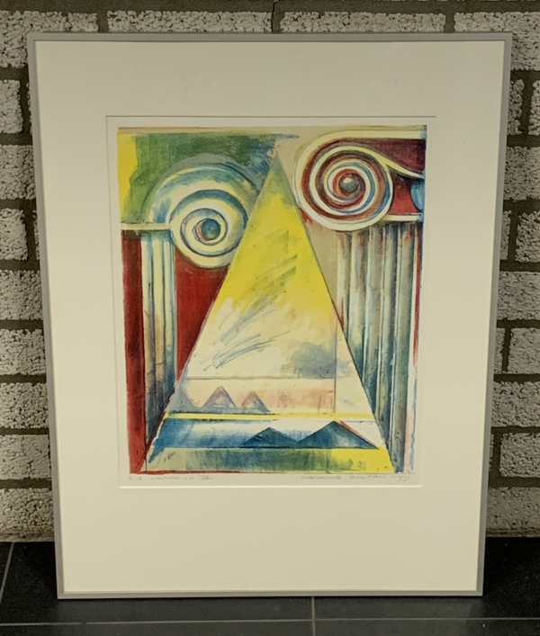 1402 - Marianne Aulman - Capitello IX  ( 60 * 80 incl. lijst)