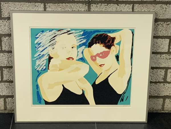 1292 - Walter van den Giesen (Gaspar) - 2 vrouwen ( 60 * 70 incl. lijst)