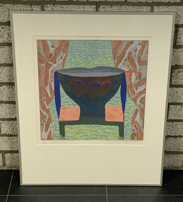 0234 - Rien Bout - Schaal ( 65 * 80 incl. lijst)