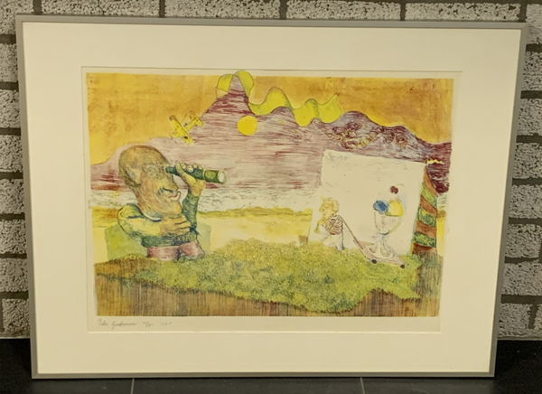 1074 - Peter Gentenaar - Verrekijker ( 70 * 90 incl. lijst)