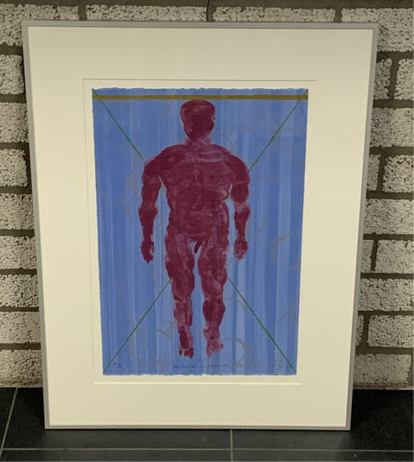 1378 - Ton Teeken - De menselijke gedaante  ( 60 * 80 incl. lijst)