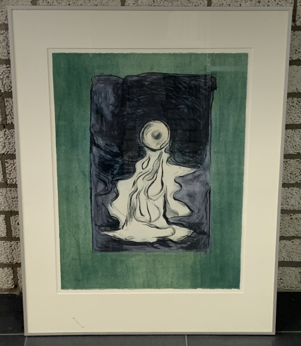 1073 - Frank van den Broeck - Spookje ( 70 * 90 incl. lijst)