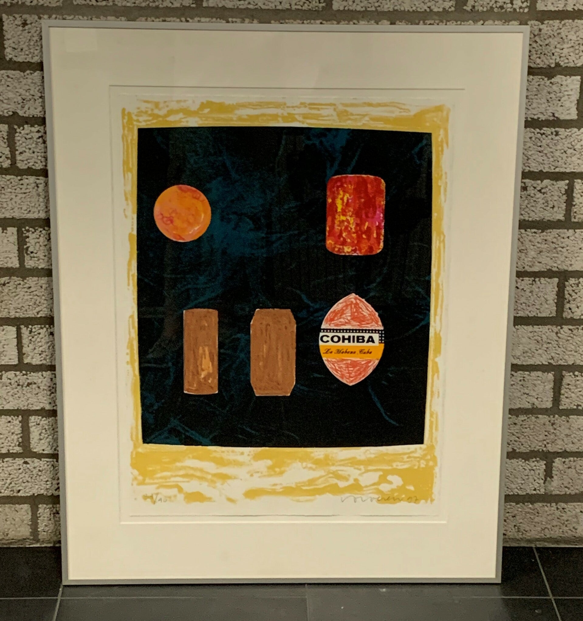 0290 - Jelis van Dolderen - Cuba Brands Cohiba (80 * 100 incl lijst)