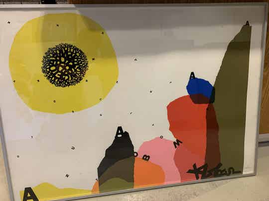 1518 - Susan Evers - Feest landschap ( 75 * 106 incl lijst)