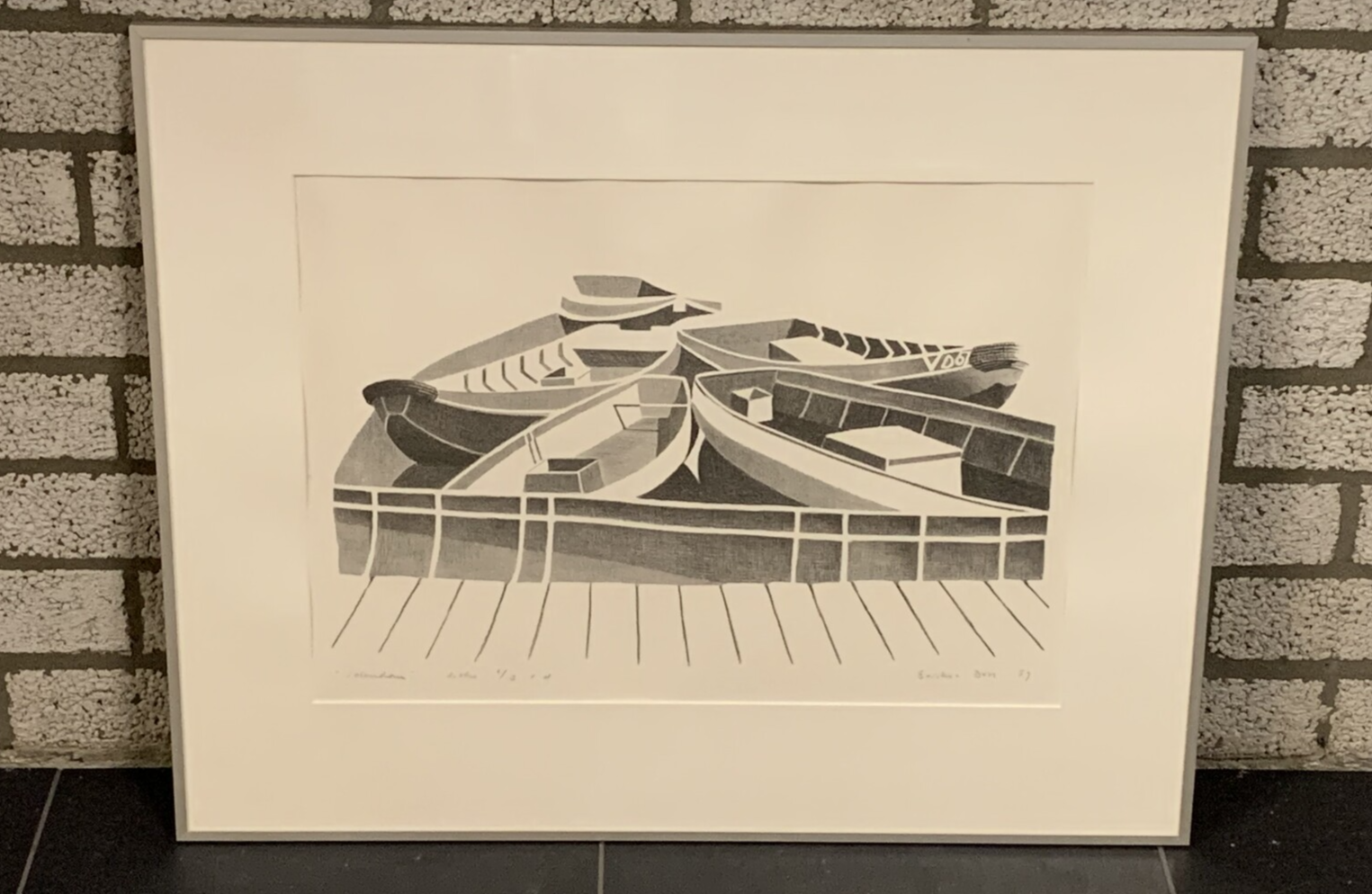 1349 - Saskia Bon - Volendam ( 65 * 80 incl. lijst)