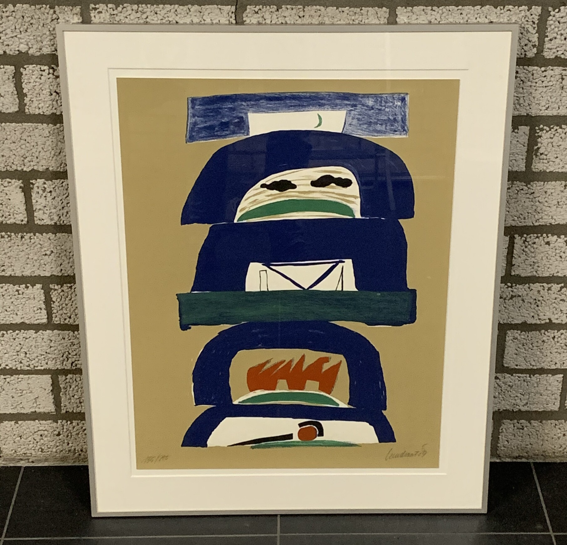 1367 - Hans Landsaat - Generaties ( 65 * 80 incl. lijst)