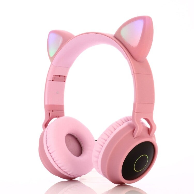BT028C - Casque Chat Bluetooth - rose / mauve