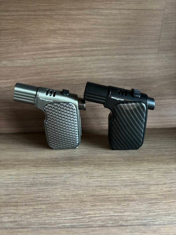 Silver Match Quattro Torch - Carbon Look