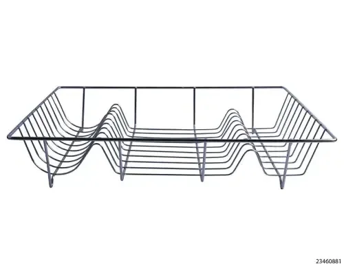 Afdruiprek 47x32x8cm chroom