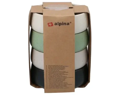 Alpina Keramiek schaaltje 95x35mm set 4 stuks