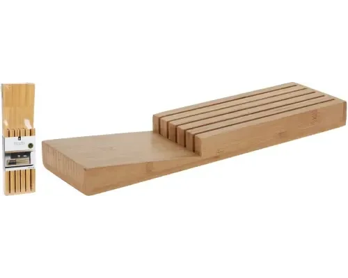 Bamboe messenblok voor 5 messen