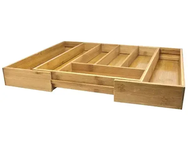 Bestekbak uitschuifbaar bamboe