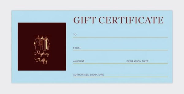GIFT CERTIFICATE