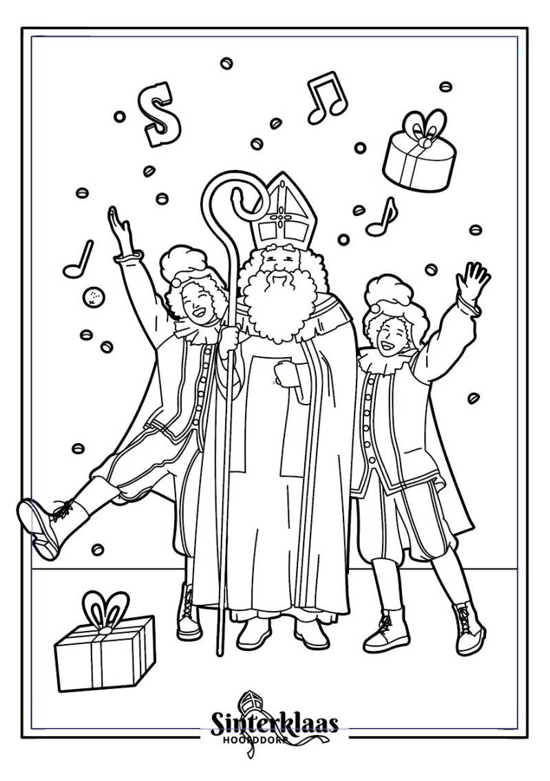 Sinterklaas Hoofddorp Kleurplaat