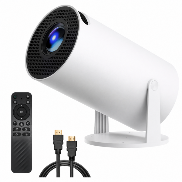 Mixoplaza Mini Beamer Smart Projector Android 13 - WiFi 6 Bluetooth 5.2 - Full HD 4K Ondersteuning - Home Cinema