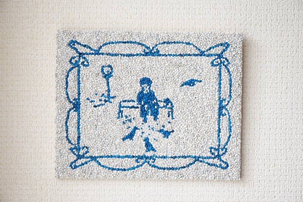 Storytiles Wandtegeltje ventje met duiven