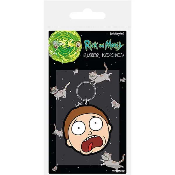 Rick and Morty - Morty Terrified Face keychain