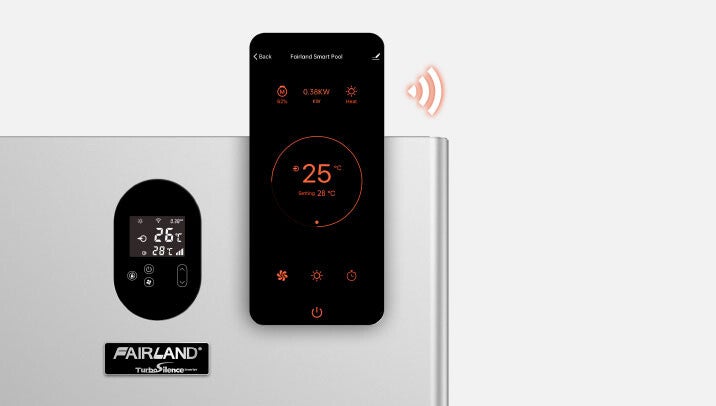 app bediening warmtepomp zwembad
