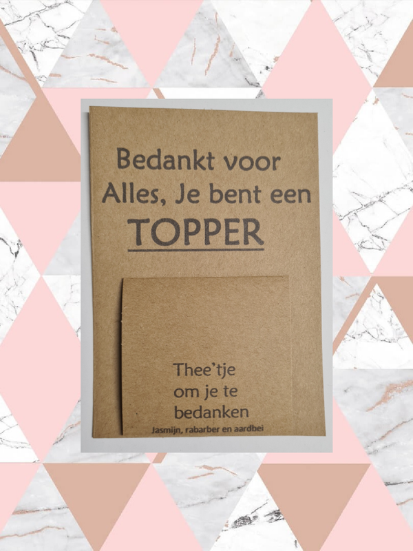 1107 BEDANKT TOPPER