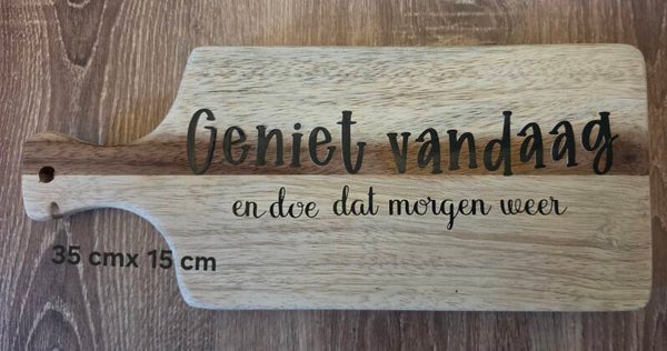 Geniet vandaag