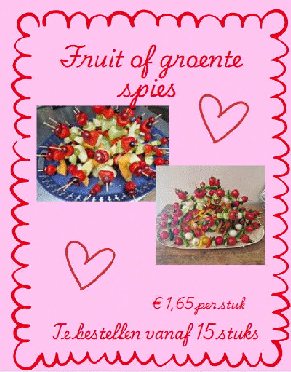 Fruit of groente spies