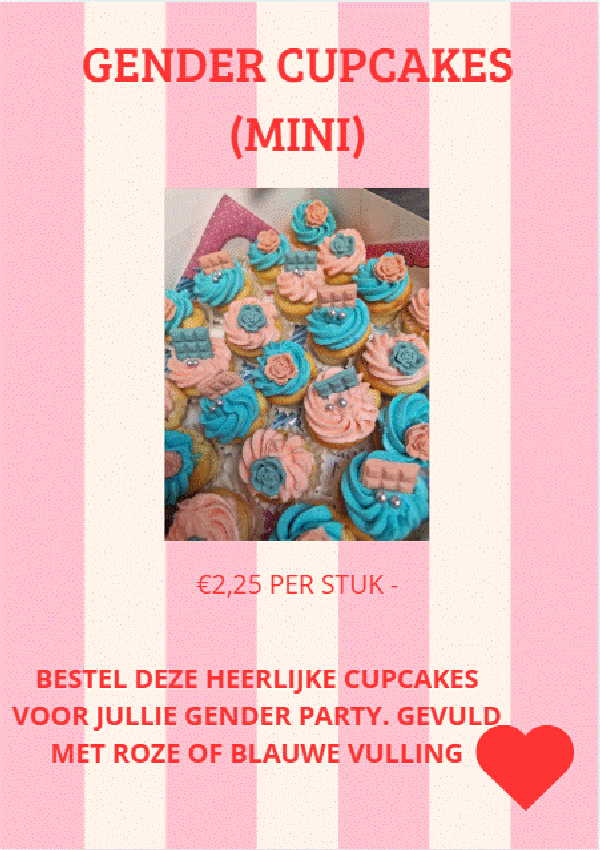 Gender cupcakes "Mini"