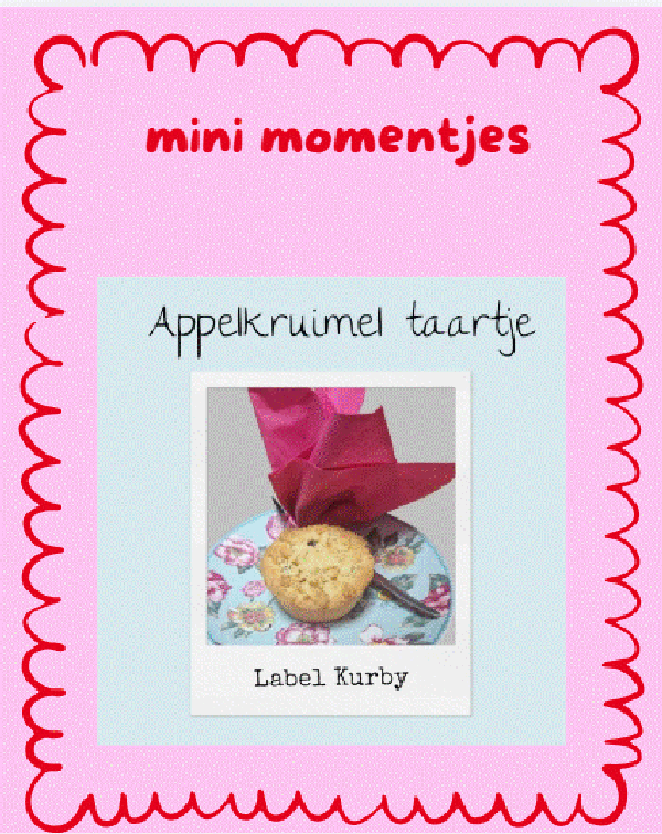 Appelkruimel taartje