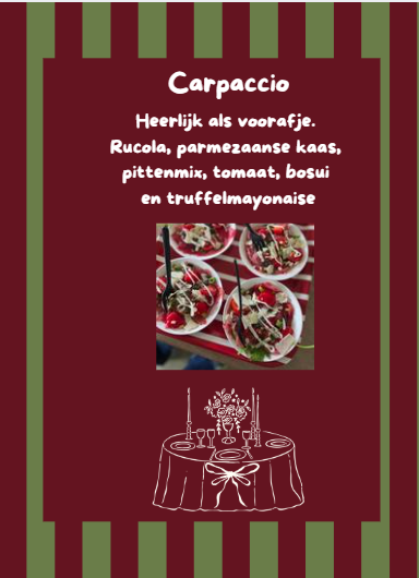 Carpaccio Voorafje Kerst