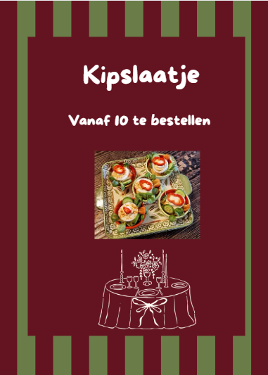 Kipslaatje kerst