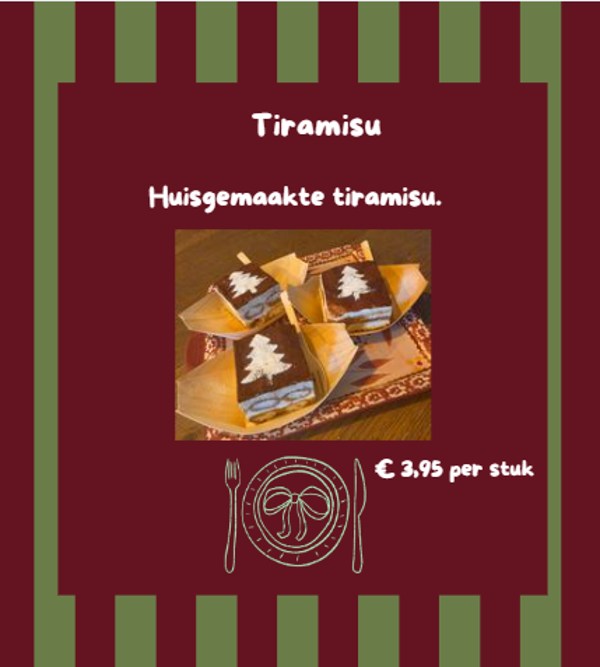 Kerst tiramisu
