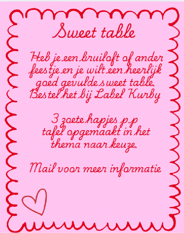 Sweet table