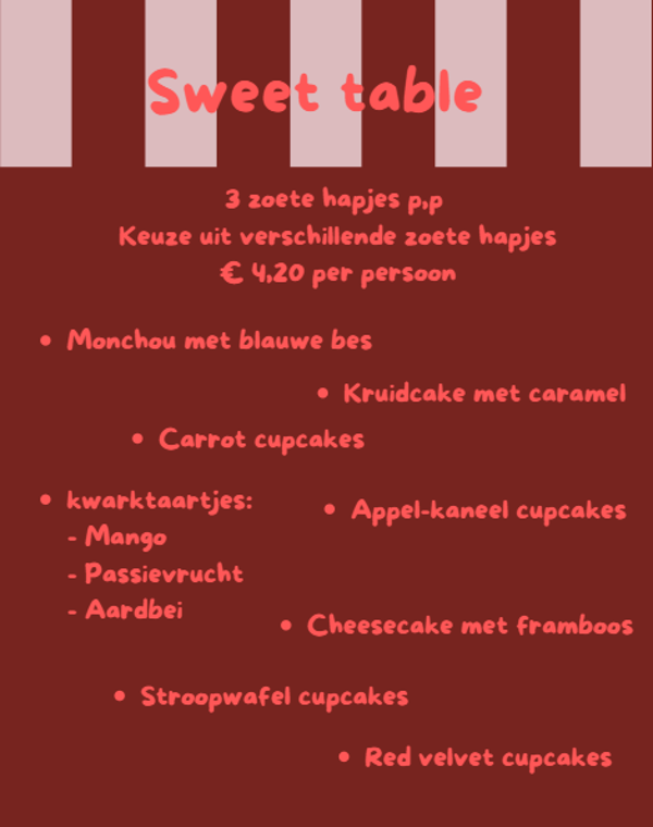 Sweet table
