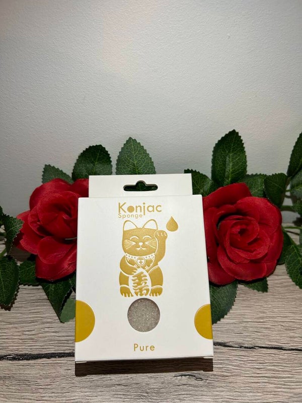 Éponge Konjac : Naturelle (Peaux sensibles)