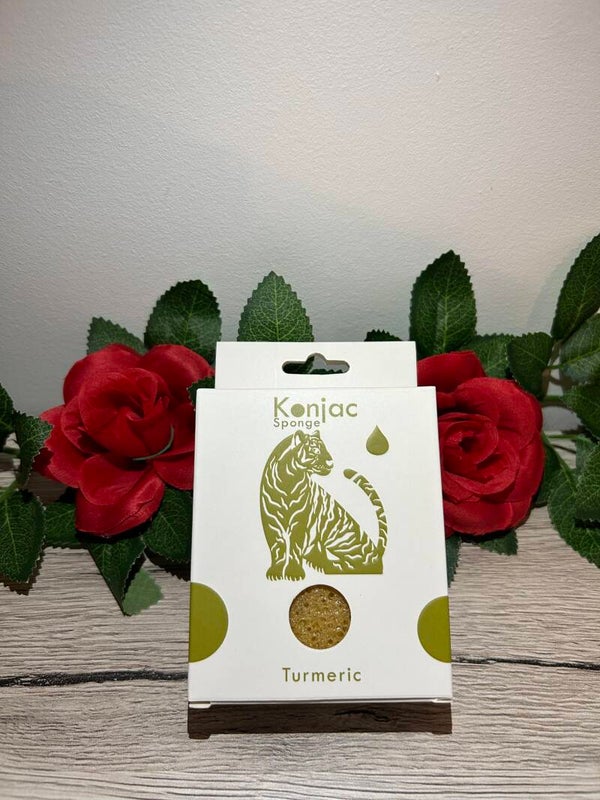 Éponge Konjac : Curcuma (Anti-rides)