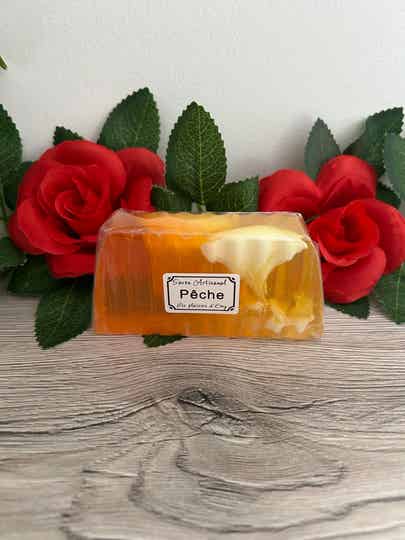 Savon Artisanal À La Coupe : Pêche