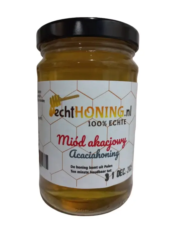 Miód akacjowy 375 gram -p