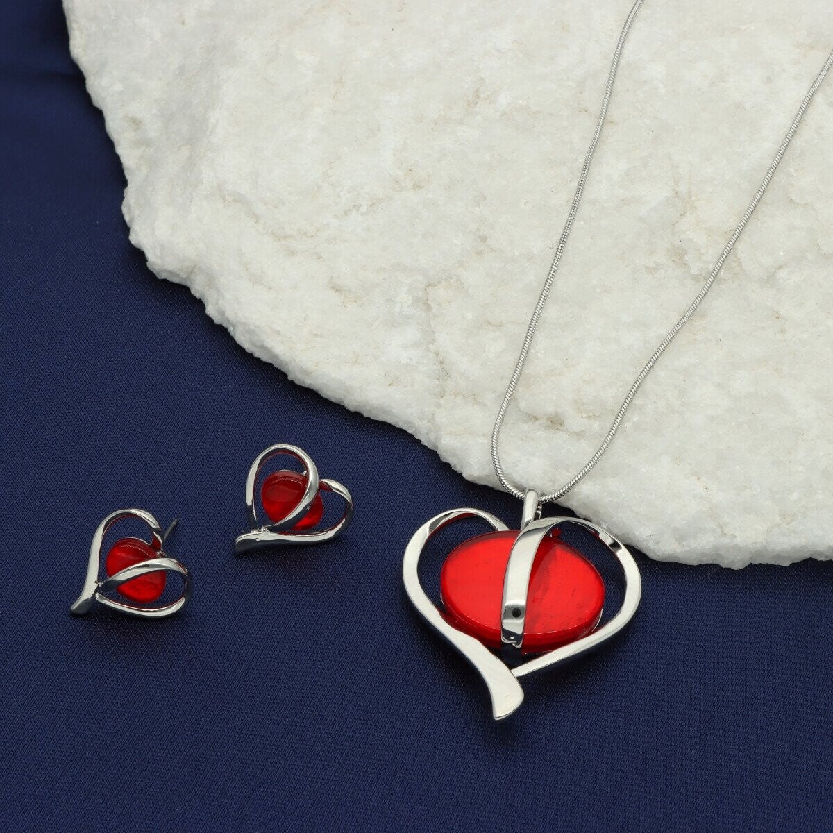 Elegancki komplet biżuterii