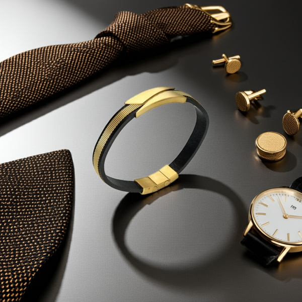 Ekskluzywna męska bransoletka YVES z najnowszej kolekcji to połączenie elegancji i nowoczesnego stylu.
