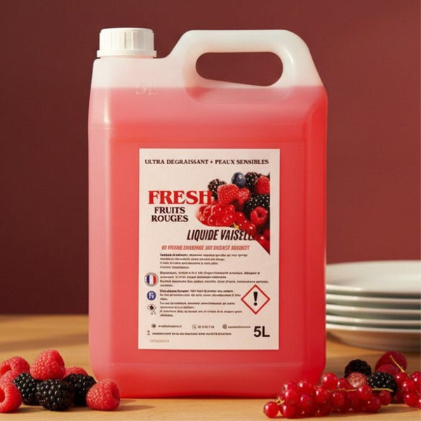 LIQUIDE VAISSELLE : Fruit Rouge 5L