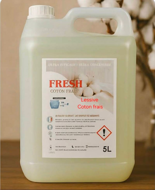 NOUVEAUTÉS LESSIVE : Coton Frais 5L
