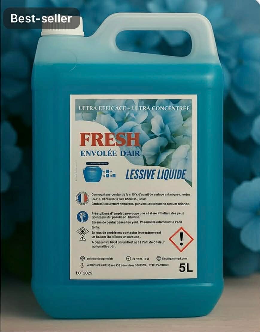 LESSIVE : 2en1 Envolée de fraicheur 5L