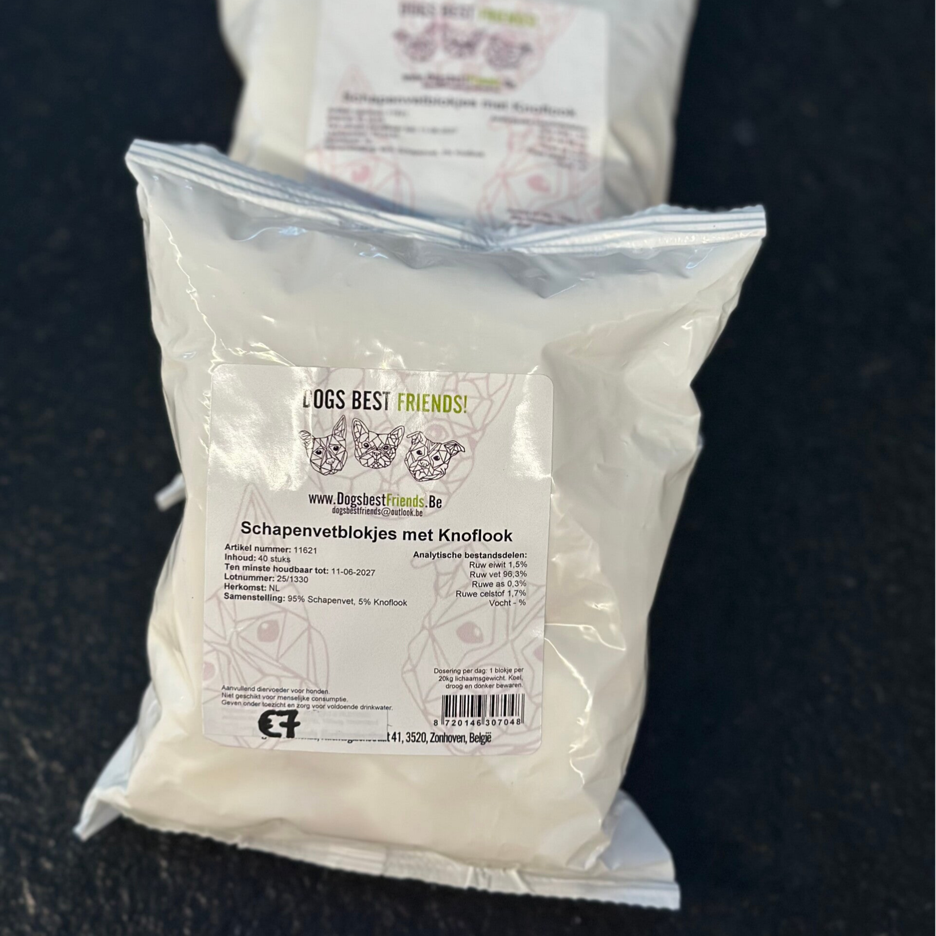 Schapenvetblokjes Met Knoflook 40st